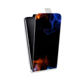 Дизайнерский вертикальный чехол-книжка для ASUS ZenFone 3 Max ZC553KL Абстракции Дым