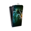 Дизайнерский вертикальный чехол-книжка для Realme 7 Pro Абстракции Дым