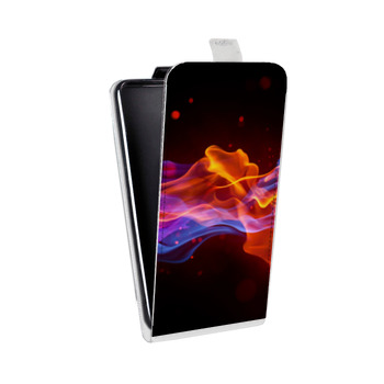 Дизайнерский вертикальный чехол-книжка для Samsung Galaxy Note 2 Абстракции Дым (на заказ)