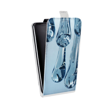 Дизайнерский вертикальный чехол-книжка для Samsung Galaxy J2 Prime Абстракции Капли (на заказ)