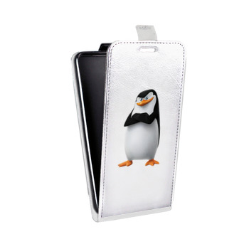 Дизайнерский вертикальный чехол-книжка для Samsung Galaxy S6 Edge прозрачный мадагаскар (на заказ)
