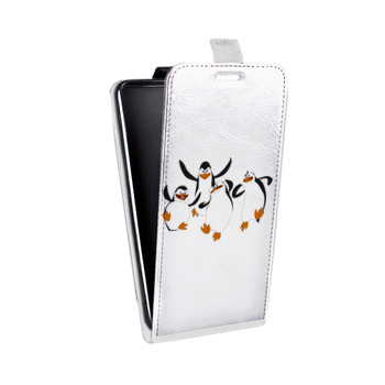 Дизайнерский вертикальный чехол-книжка для Samsung Galaxy Note 2 прозрачный мадагаскар (на заказ)