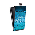 Дизайнерский вертикальный чехол-книжка для HTC Desire 530 Абстракции Капли