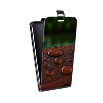 Дизайнерский вертикальный чехол-книжка для Samsung Galaxy S5 (Duos) Абстракции Капли (на заказ)