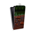 Дизайнерский вертикальный чехол-книжка для HTC Desire Eye Абстракции Капли