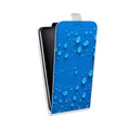 Дизайнерский вертикальный чехол-книжка для LG G7 Fit Абстракции Капли