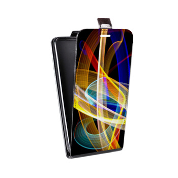 Дизайнерский вертикальный чехол-книжка для Iphone 7 Красочные абстракции (на заказ)