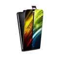 Дизайнерский вертикальный чехол-книжка для HTC Desire 530 Красочные абстракции