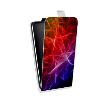 Дизайнерский вертикальный чехол-книжка для LG G Pro Lite Dual Красочные абстракции (на заказ)