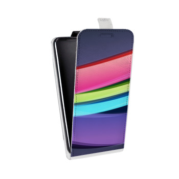Дизайнерский вертикальный чехол-книжка для Samsung Galaxy S6 Красочные абстракции (на заказ)