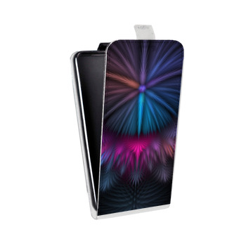Дизайнерский вертикальный чехол-книжка для Huawei Y5 II Красочные абстракции (на заказ)