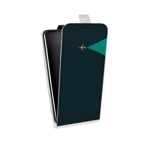 Дизайнерский вертикальный чехол-книжка для HTC U Ultra Абстрактный минимализм