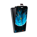 Дизайнерский вертикальный чехол-книжка для LG G3 (Dual-LTE) Абстракции Неон