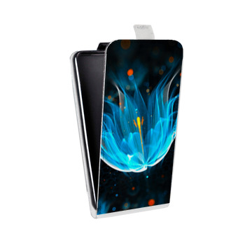 Дизайнерский вертикальный чехол-книжка для HTC U12 Plus Абстракции Неон (на заказ)