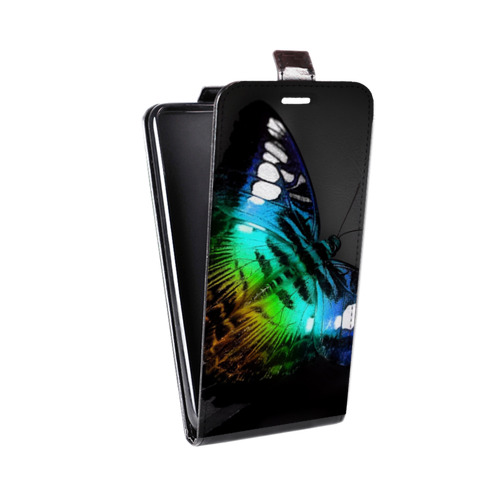 Дизайнерский вертикальный чехол-книжка для LG G3 (Dual-LTE) Абстракции Неон