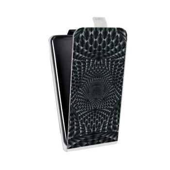Дизайнерский вертикальный чехол-книжка для HTC U12 Plus Оптические иллюзии (на заказ)