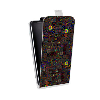 Дизайнерский вертикальный чехол-книжка для Samsung Galaxy Note 2 Оптические иллюзии (на заказ)