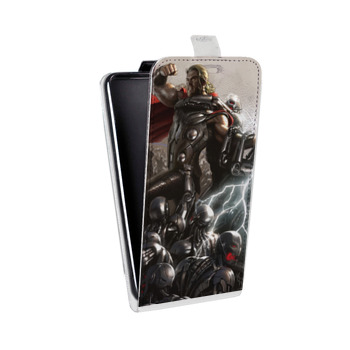 Дизайнерский вертикальный чехол-книжка для Iphone 5s Мстители (на заказ)