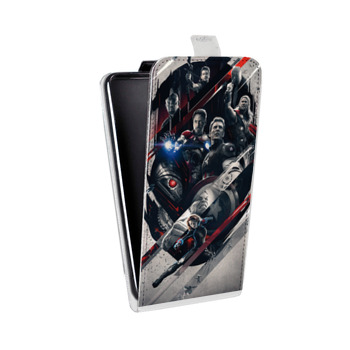 Дизайнерский вертикальный чехол-книжка для ASUS ZenFone 4 Max ZC520KL Мстители (на заказ)