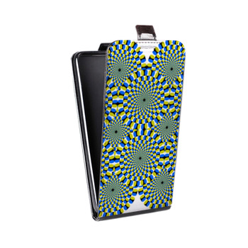 Дизайнерский вертикальный чехол-книжка для Iphone 7 Оптические иллюзии (на заказ)