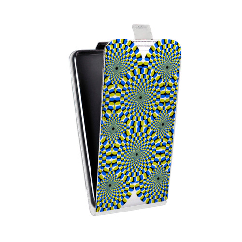 Дизайнерский вертикальный чехол-книжка для Samsung Galaxy Grand Оптические иллюзии