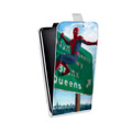 Дизайнерский вертикальный чехол-книжка для HTC U Ultra Человек - паук