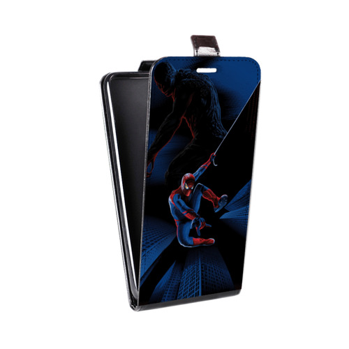 Дизайнерский вертикальный чехол-книжка для HTC One M9 Человек -паук