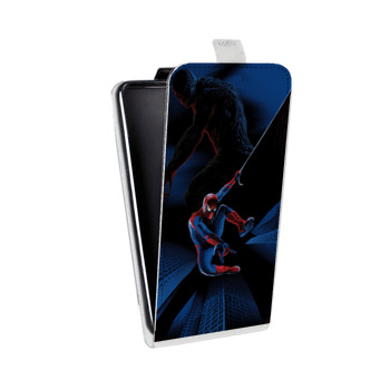 Дизайнерский вертикальный чехол-книжка для Iphone 5s Человек -паук (на заказ)