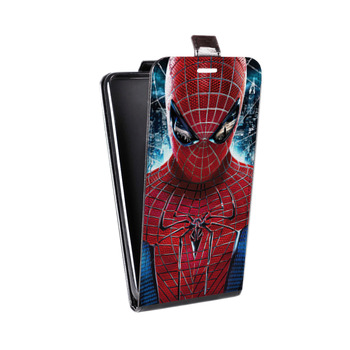 Дизайнерский вертикальный чехол-книжка для Alcatel One Touch Pop D5 Человек -паук (на заказ)