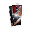 Дизайнерский вертикальный чехол-книжка для Samsung Galaxy Grand Человек -паук
