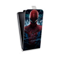 Дизайнерский вертикальный чехол-книжка для Alcatel 1C Человек -паук