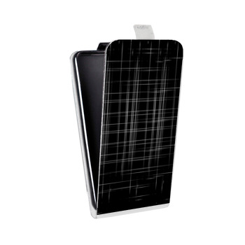 Дизайнерский вертикальный чехол-книжка для Sony Xperia E5 Абстракции Сетка (на заказ)