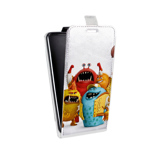 Дизайнерский вертикальный чехол-книжка для Xiaomi Mi Note Корпорация монстров