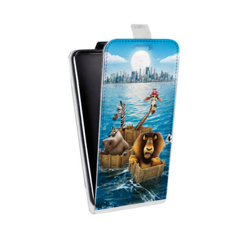 Дизайнерский вертикальный чехол-книжка для Sony Xperia XA Мадагаскар (на заказ)