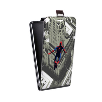Дизайнерский вертикальный чехол-книжка для Samsung Galaxy S8 Plus Человек - паук (на заказ)