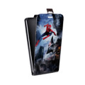 Дизайнерский вертикальный чехол-книжка для LG Optimus G2 mini Человек-паук