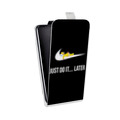 Дизайнерский вертикальный чехол-книжка для LG G7 Fit Симпсоны