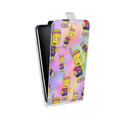 Дизайнерский вертикальный чехол-книжка для Iphone 12 Pro Симпсоны