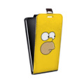Дизайнерский вертикальный чехол-книжка для Alcatel Pop 4 Plus Симпсоны