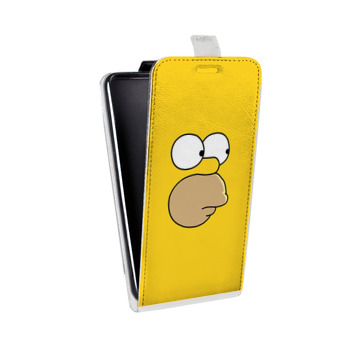 Дизайнерский вертикальный чехол-книжка для Iphone 5s Симпсоны (на заказ)