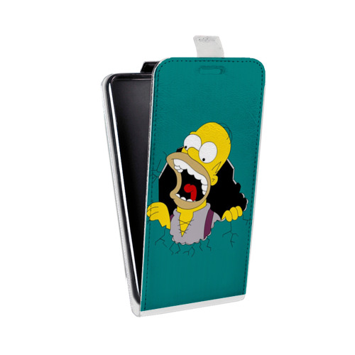 Дизайнерский вертикальный чехол-книжка для Iphone 11 Pro Симпсоны