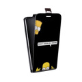 Дизайнерский вертикальный чехол-книжка для Huawei Honor 8C Симпсоны