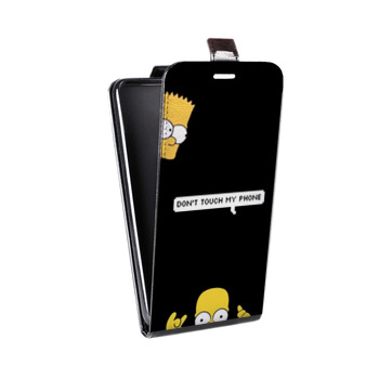 Дизайнерский вертикальный чехол-книжка для Samsung Galaxy S6 Edge Симпсоны (на заказ)