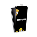 Дизайнерский вертикальный чехол-книжка для Alcatel 1C Симпсоны