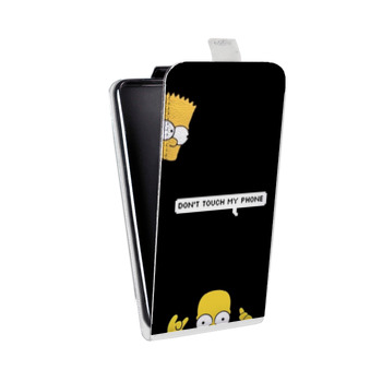 Дизайнерский вертикальный чехол-книжка для Huawei P Smart Симпсоны (на заказ)