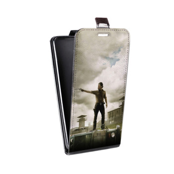 Дизайнерский вертикальный чехол-книжка для Samsung Galaxy J5 ходячие мертвецы (на заказ)