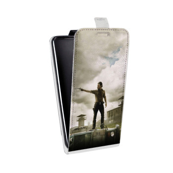 Дизайнерский вертикальный чехол-книжка для Huawei Ascend Mate 7 ходячие мертвецы (на заказ)