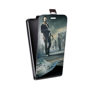Дизайнерский вертикальный чехол-книжка для Samsung Galaxy S8 Plus ходячие мертвецы (на заказ)