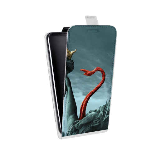 Дизайнерский вертикальный чехол-книжка для HTC Desire 516 штамм