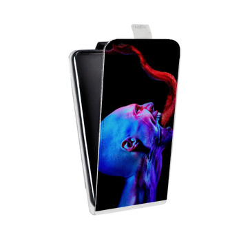 Дизайнерский вертикальный чехол-книжка для HTC Desire V штамм (на заказ)